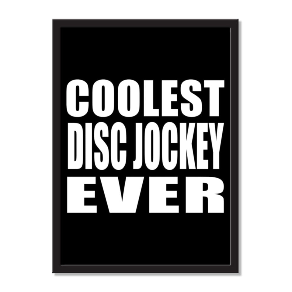 Coolest Disc Jockey Ever - Portrait Frame Photo Tile
