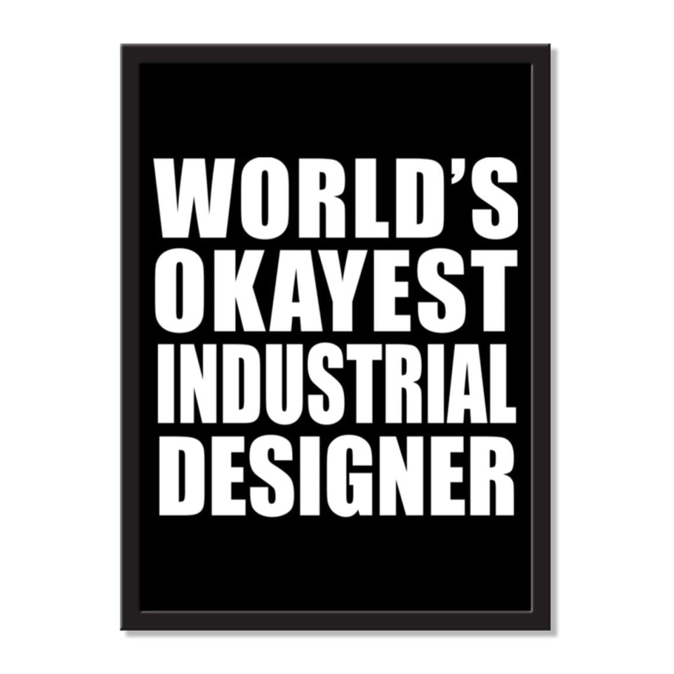 World's Okayest Industrial Designer - Portrait Frame Photo Tile