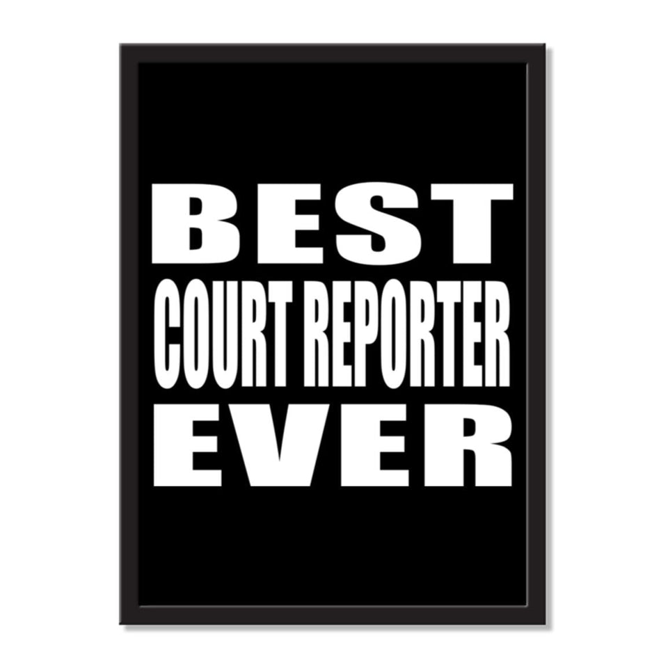 Best Court Reporter Ever - Portrait Frame Photo Tile