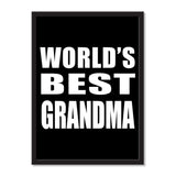 World's Best Grandma - Portrait Frame Photo Tile