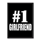 Number One #1 Girlfriend - Portrait Frame Photo Tile
