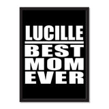 Lucille Best Mom Ever - Portrait Frame Photo Tile