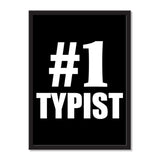 Number One #1 Typist - Portrait Frame Photo Tile