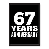 67 Years Anniversary - Portrait Frame Photo Tile