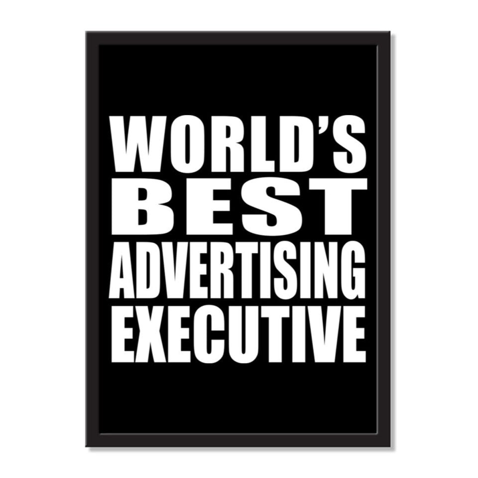 World's Best Advertising Executive - Portrait Frame Photo Tile