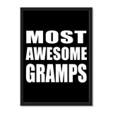 Most Awesome Gramps - Portrait Frame Photo Tile