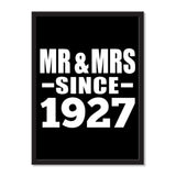 Mr & Mrs Since 1927 - Portrait Frame Photo Tile