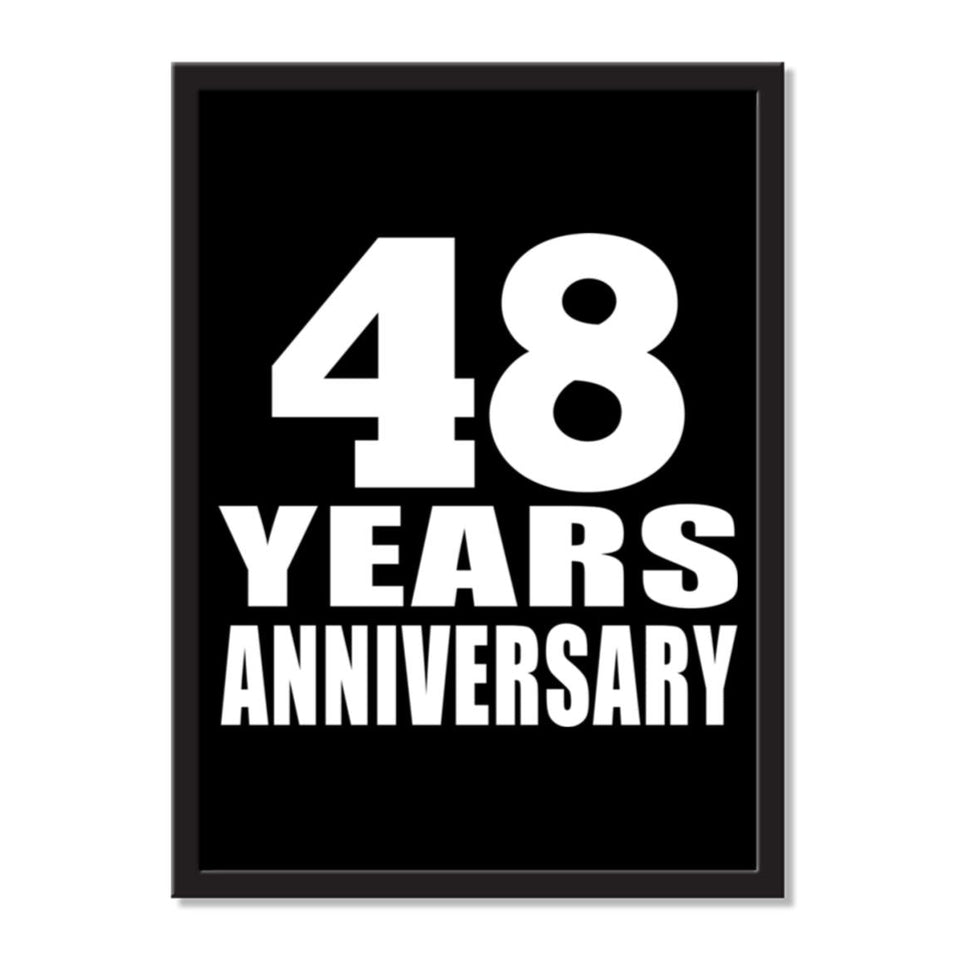 48 Years Anniversary - Portrait Frame Photo Tile