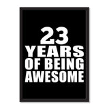 23 Years Of Being Awesome - Portrait Frame Photo Tile