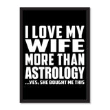 I Love My Wife More Than Astrology ...Yes, She Bought Me This - Portrait Frame Photo Tile