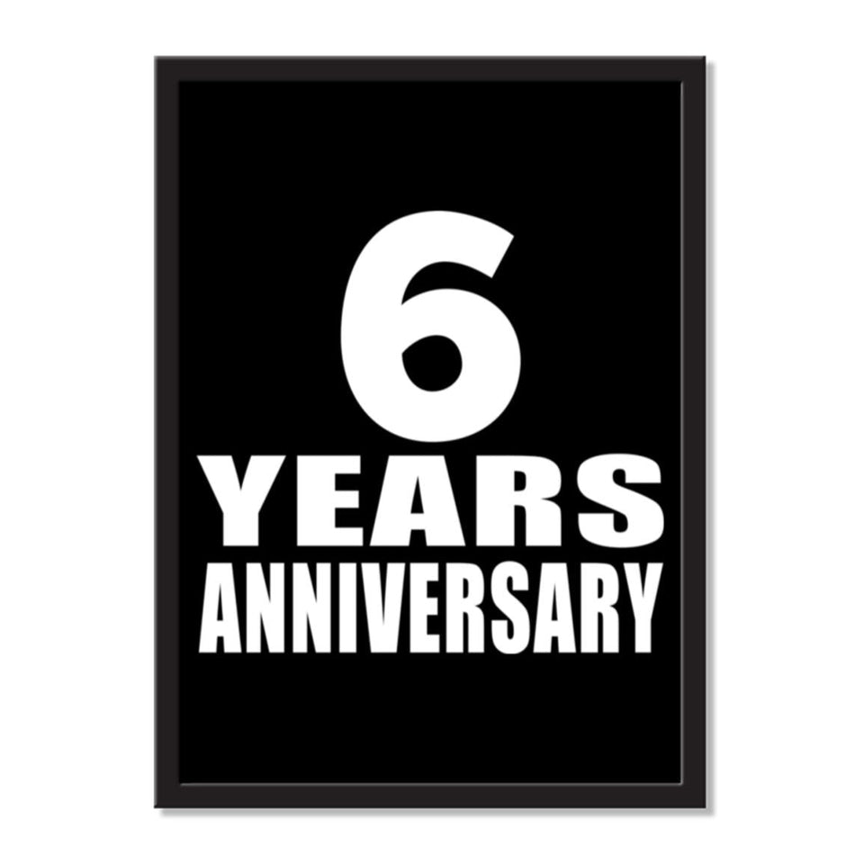 6 Years Anniversary - Portrait Frame Photo Tile