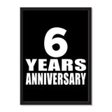 6 Years Anniversary - Portrait Frame Photo Tile