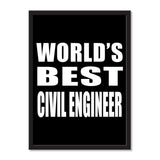 World's Best Civil Engineer - Portrait Frame Photo Tile