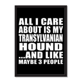All I Care About Is My Transylvanian Hound And Like Maybe 3 People - Portrait Frame Photo Tile