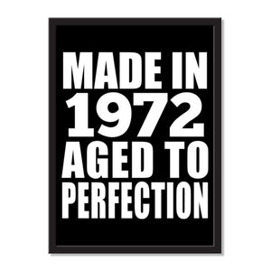 Made In 1972 Aged to Perfection - Portrait Frame Photo Tile