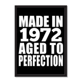 Made In 1972 Aged to Perfection - Portrait Frame Photo Tile