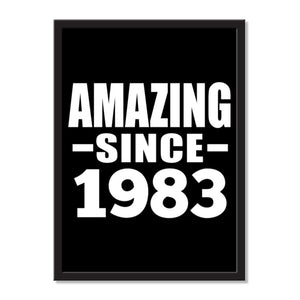 Amazing Since 1983 - Portrait Frame Photo Tile