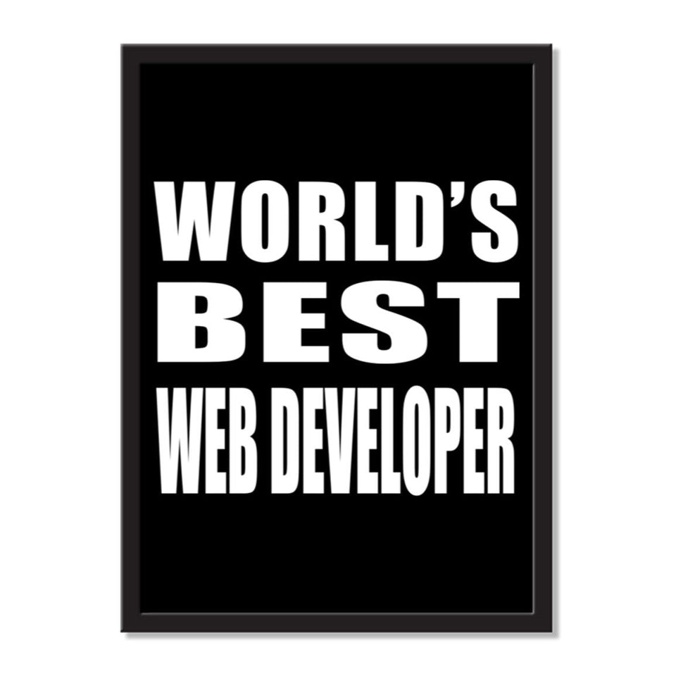 World's Best Web Developer - Portrait Frame Photo Tile