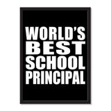World's Best School Principal - Portrait Frame Photo Tile
