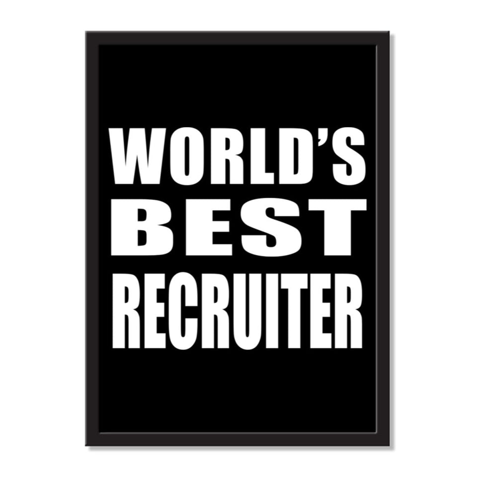 World's Best Recruiter - Portrait Frame Photo Tile