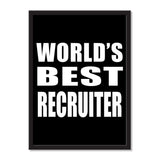 World's Best Recruiter - Portrait Frame Photo Tile