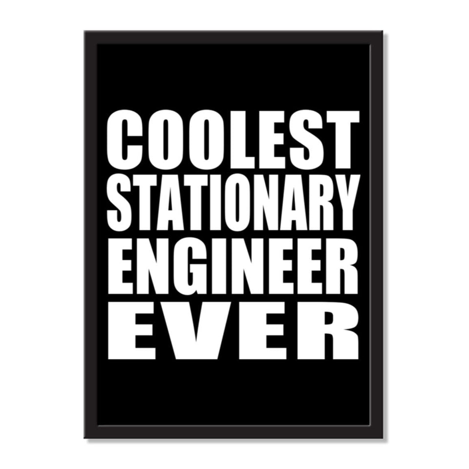 Coolest Stationary Engineer Ever - Portrait Frame Photo Tile