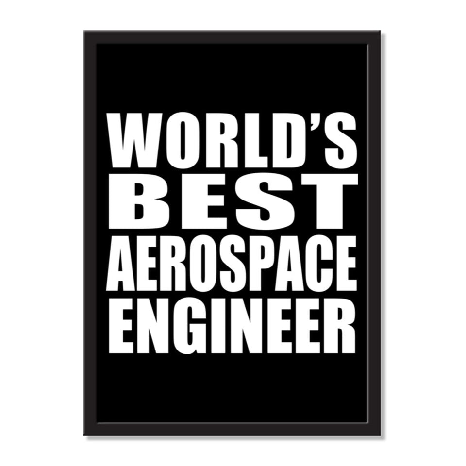 World's Best Aerospace Engineer - Portrait Frame Photo Tile