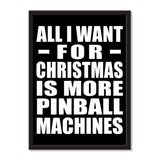 All I Want For Christmas Is More Pinball Machines - Portrait Frame Photo Tile