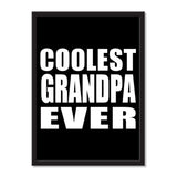 Coolest Grandpa Ever - Portrait Frame Photo Tile