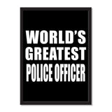 World's Greatest Police Officer - Portrait Frame Photo Tile