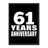 61 Years Anniversary - Portrait Frame Photo Tile