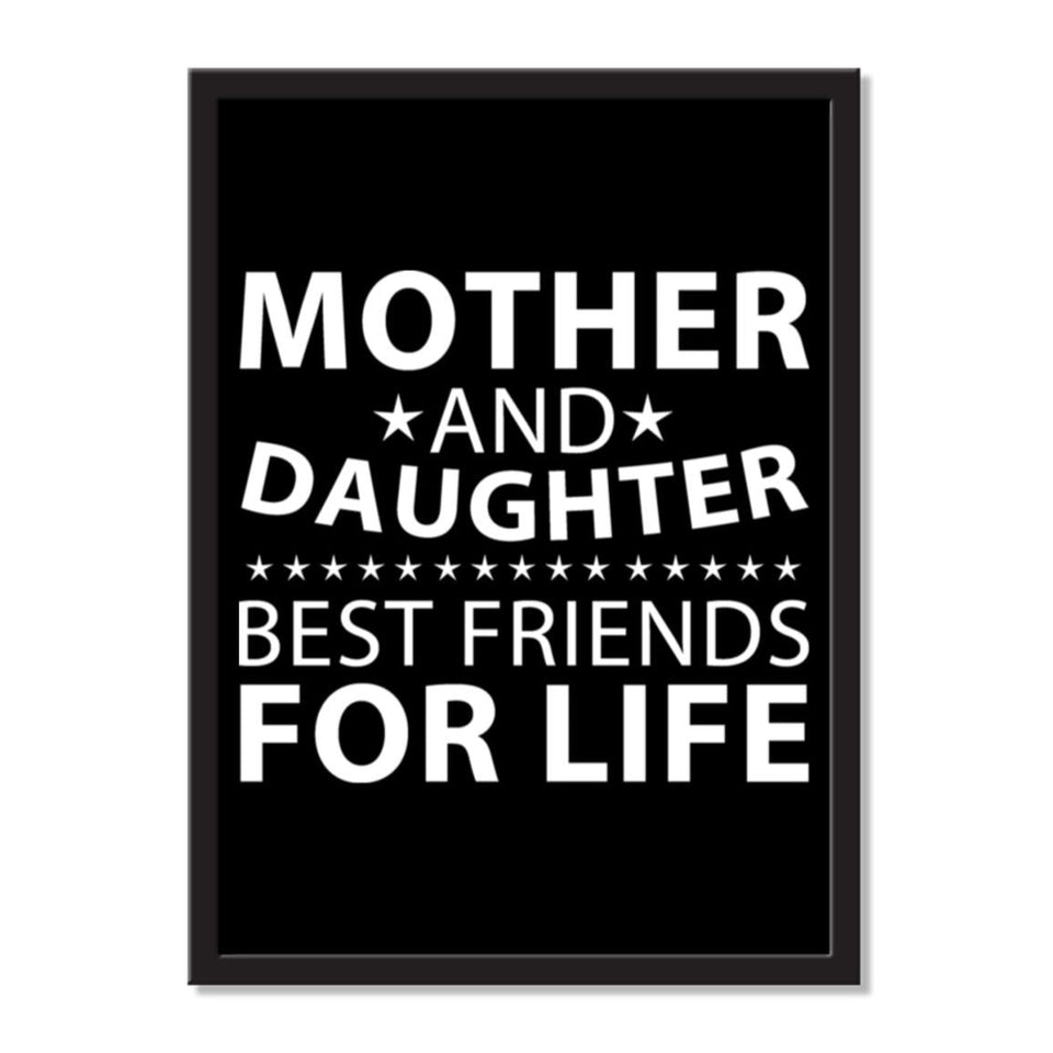 Mother and Daughter, Best Friends For Life - Portrait Frame Photo Tile