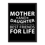 Mother and Daughter, Best Friends For Life - Portrait Frame Photo Tile