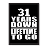31 Years Down Lifetime To Go - Portrait Frame Photo Tile