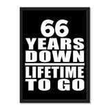 66 Years Down Lifetime To Go - Portrait Frame Photo Tile