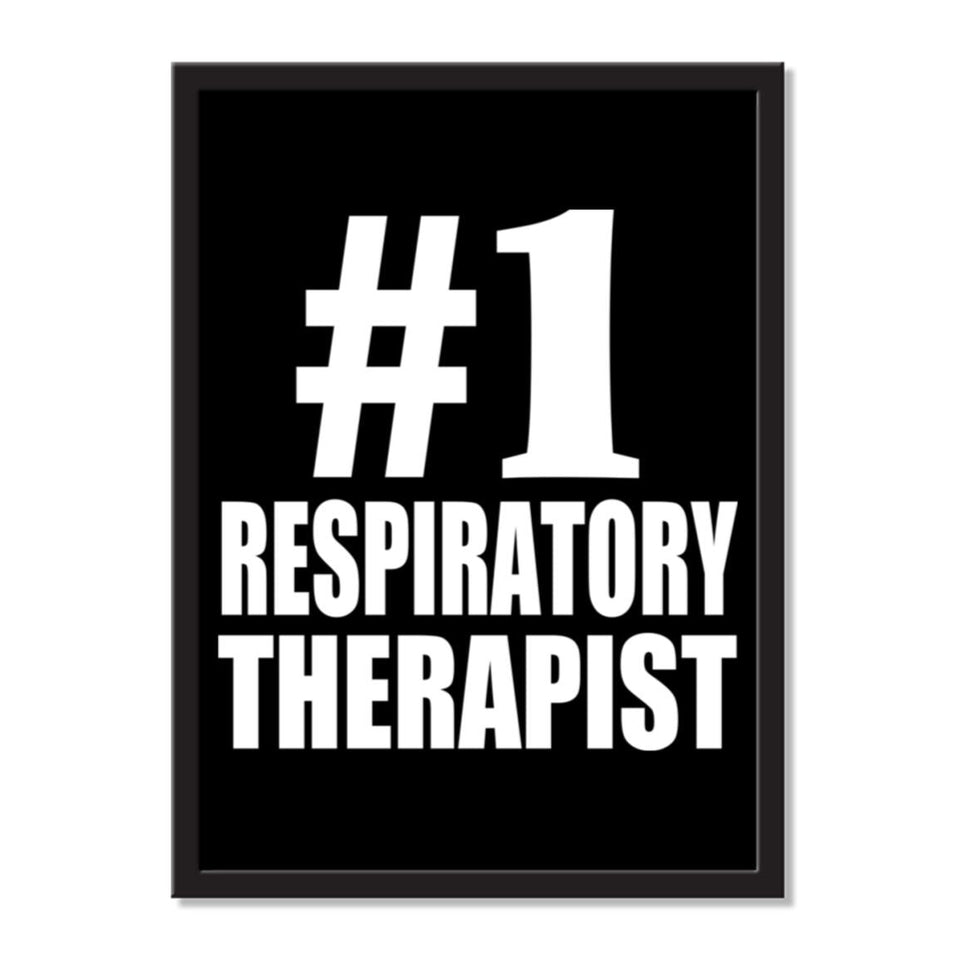 Number One #1 Respiratory Therapist - Portrait Frame Photo Tile