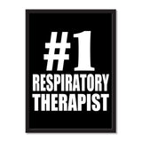Number One #1 Respiratory Therapist - Portrait Frame Photo Tile