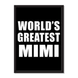 World's Greatest Mimi - Portrait Frame Photo Tile