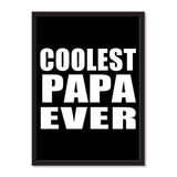 Coolest Papa (Grandpa) Ever - Portrait Frame Photo Tile