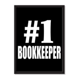 Number One #1 Bookkeeper - Portrait Frame Photo Tile