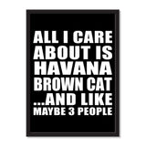 All I Care About Is Havana Brown Cat And Like Maybe 3 People - Portrait Frame Photo Tile