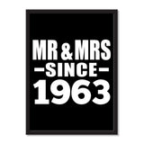 Mr & Mrs Since 1963 - Portrait Frame Photo Tile