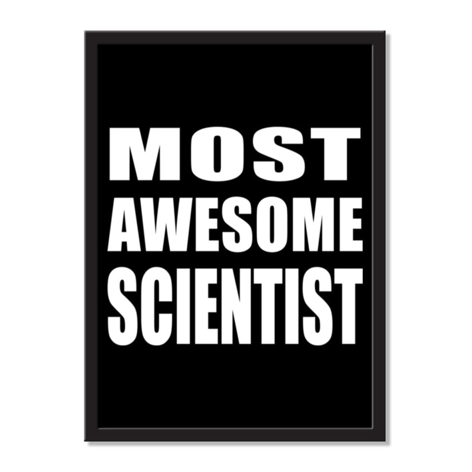 Most Awesome Scientist - Portrait Frame Photo Tile