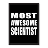 Most Awesome Scientist - Portrait Frame Photo Tile