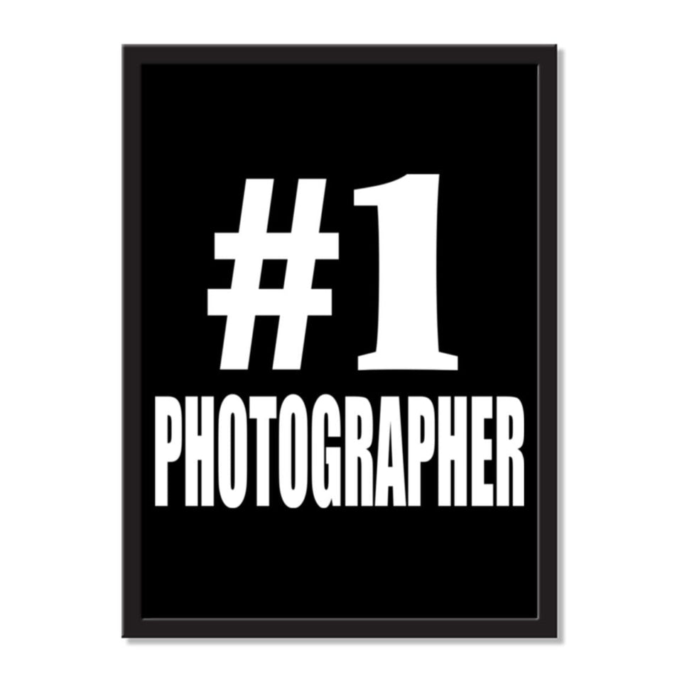 Number One #1 Photographer - Portrait Frame Photo Tile