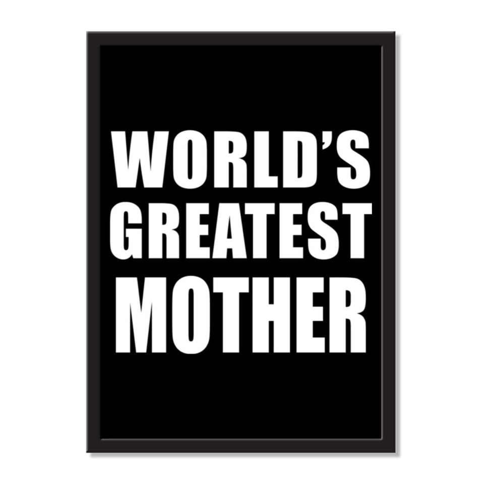 World's Greatest Mother - Portrait Frame Photo Tile