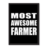 Most Awesome Farmer - Portrait Frame Photo Tile