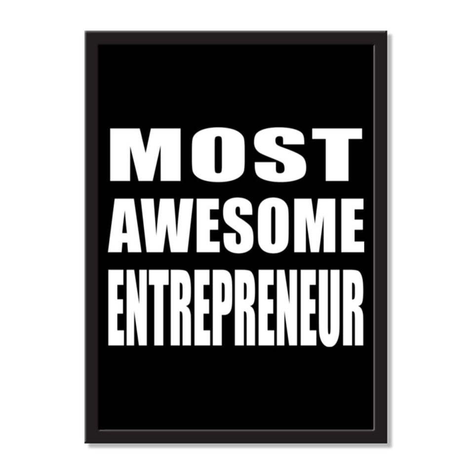 Most Awesome Entrepreneur - Portrait Frame Photo Tile