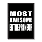 Most Awesome Entrepreneur - Portrait Frame Photo Tile