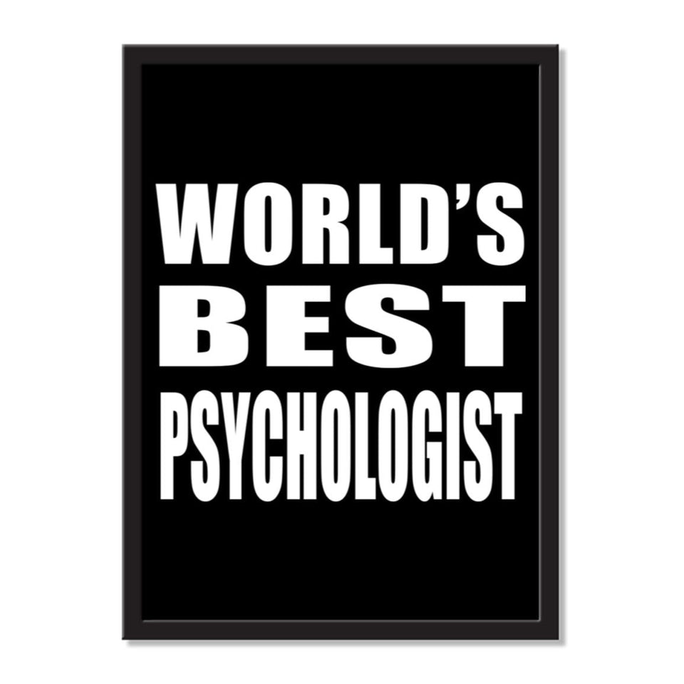 World's Best Psychologist - Portrait Frame Photo Tile